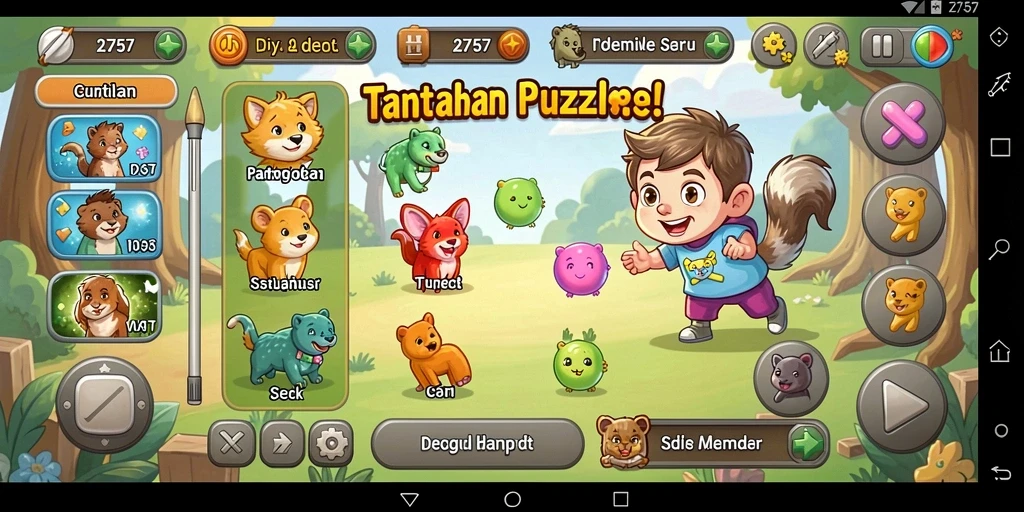 Tampilan gameplay 2757 yang menarik dan penuh warna.