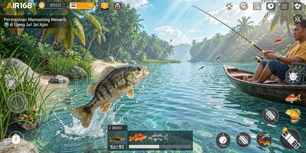Tampilan gameplay AIR168 yang penuh warna dan menantang.