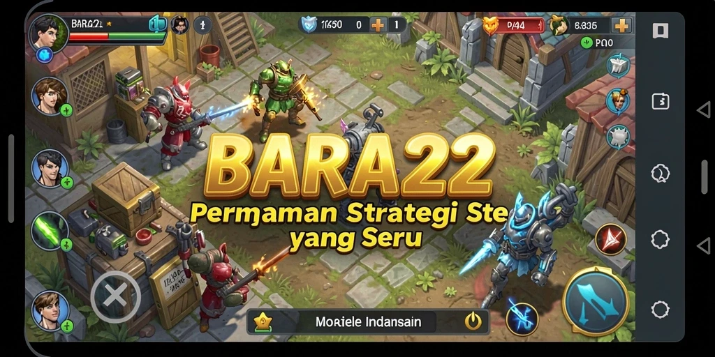 Tangkapan layar BARA22 yang menampilkan gameplay strategi yang dinamis dan mendebarkan.