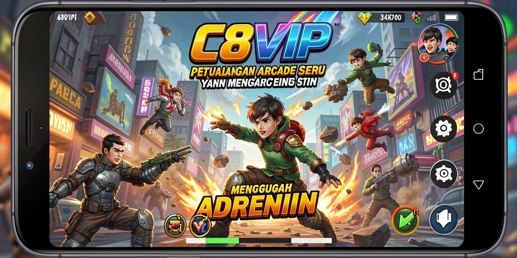 Screenshot gameplay seru dari C8VIP yang penuh tantangan.