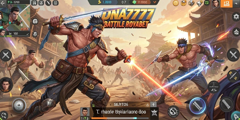 Gameplay seru dan adrenalin di DNA777 Battle Royale.