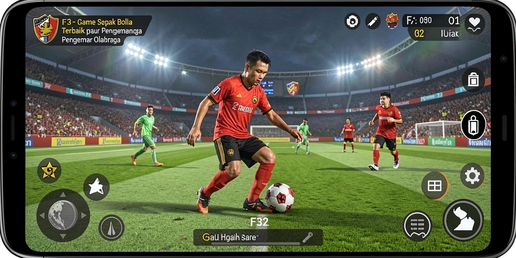 Gambaran gameplay F32 yang mendebarkan dan memukau.