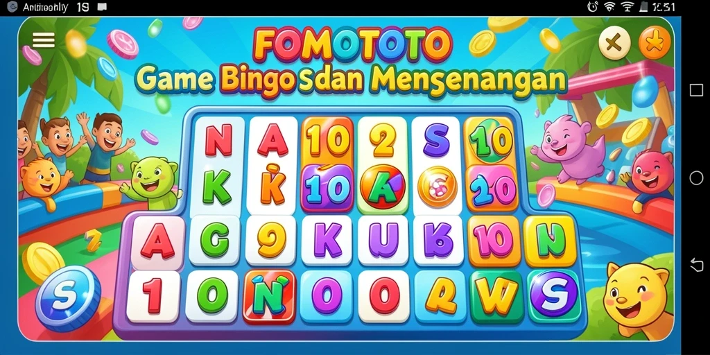 Screenshot gameplay FOMOTOTO yang menampilkan suasana permainan Bingo.