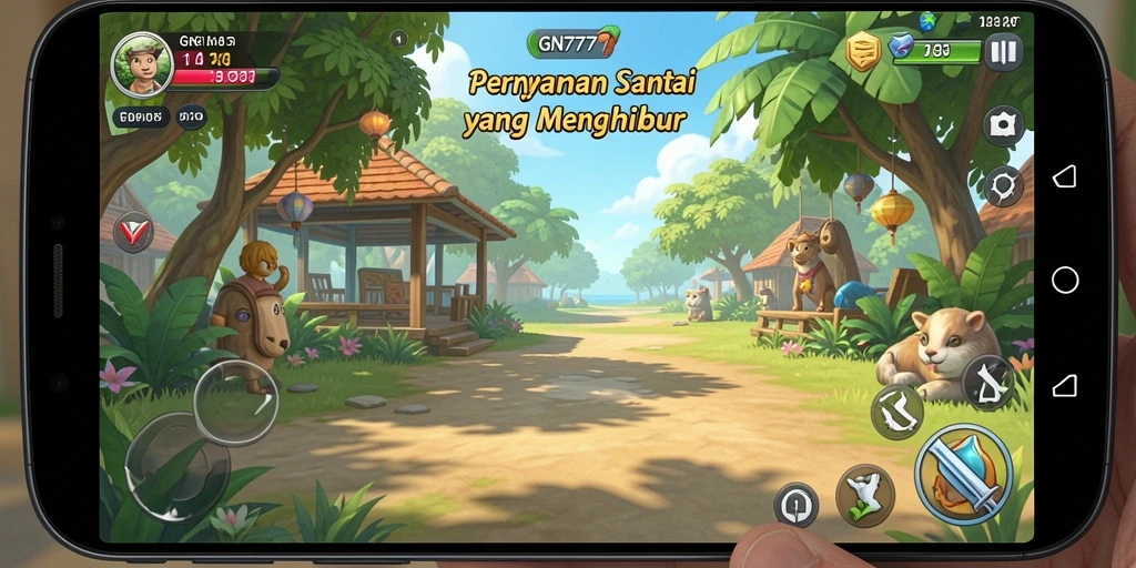 Screenshot gameplay GN777 menampilkan suasana santai dan menyenangkan.