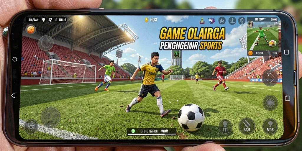 Screenshot H03 menampilkan aksi mendebarkan di lapangan olahraga.