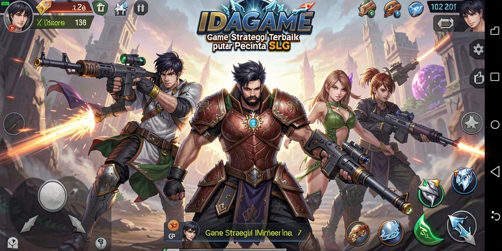 Tampilan menarik dari gameplay SLG di IDAGAME.