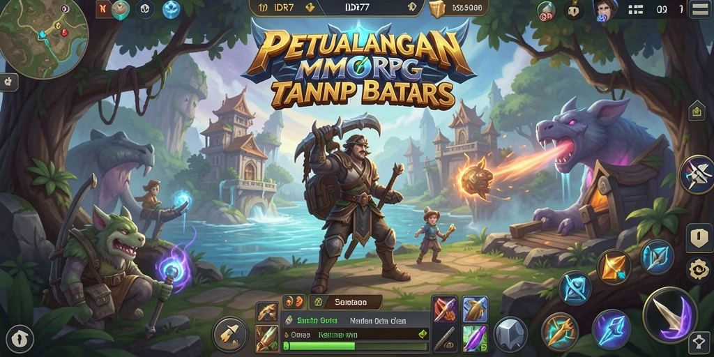 Tampilan gameplay seru IDR77 dengan petualangan MMORPG mendebarkan.