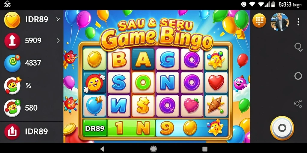 Tampilan gameplay seru dari game Bingo IDR89.