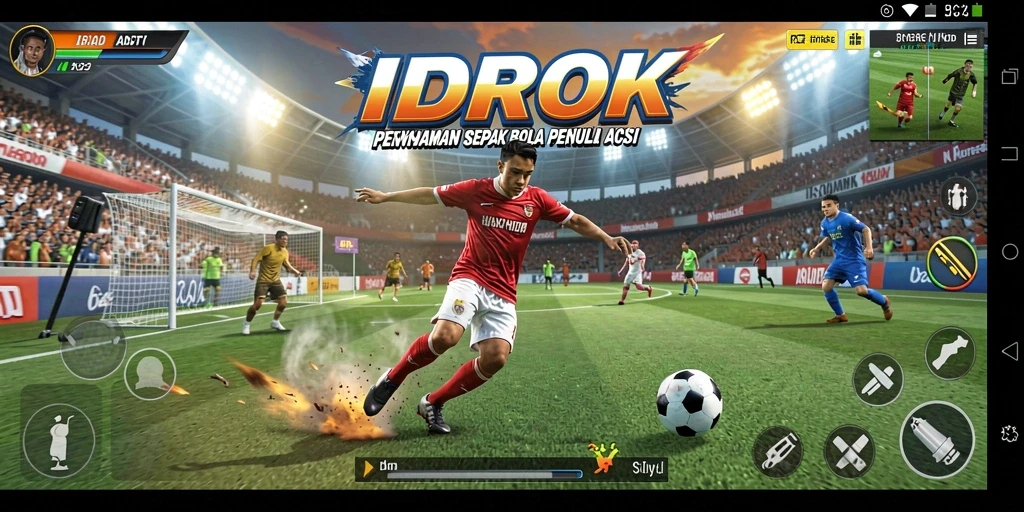 Gameplay seru dalam <strong>IDROK</strong>, tunjukkan keterampilan Anda di lapangan.