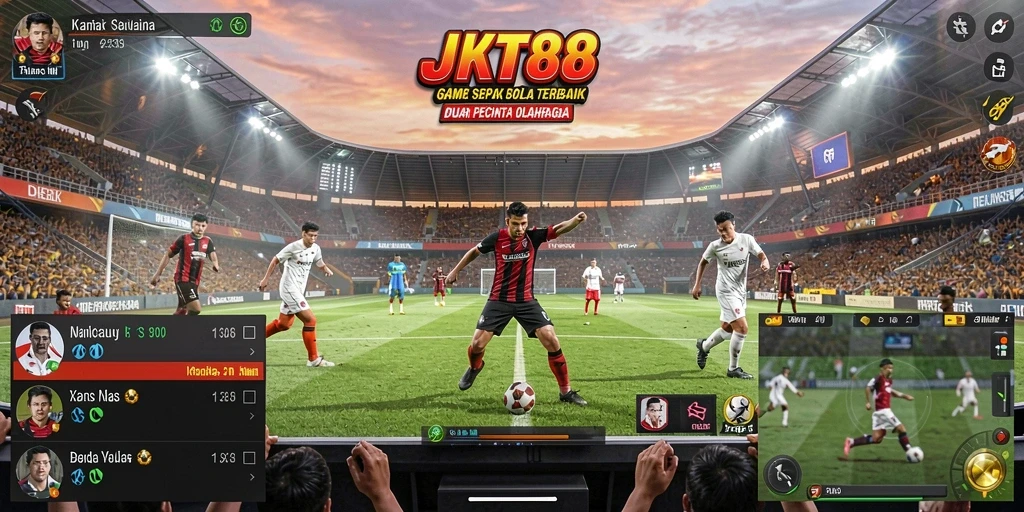 Screenshot gameplay <strong>JKT88</strong> dengan momen menarik di lapangan.