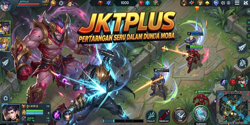 Tampilan gameplay seru dalam <strong>JKTPLUS</strong> dengan pertarungan epik antar karakter.