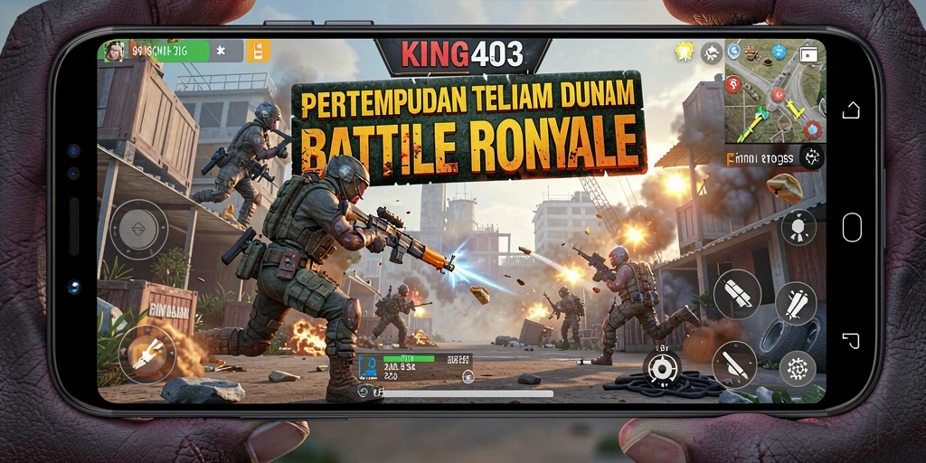 Gameplay mendebarkan di KING403 dengan aksi Battle Royale yang intens.