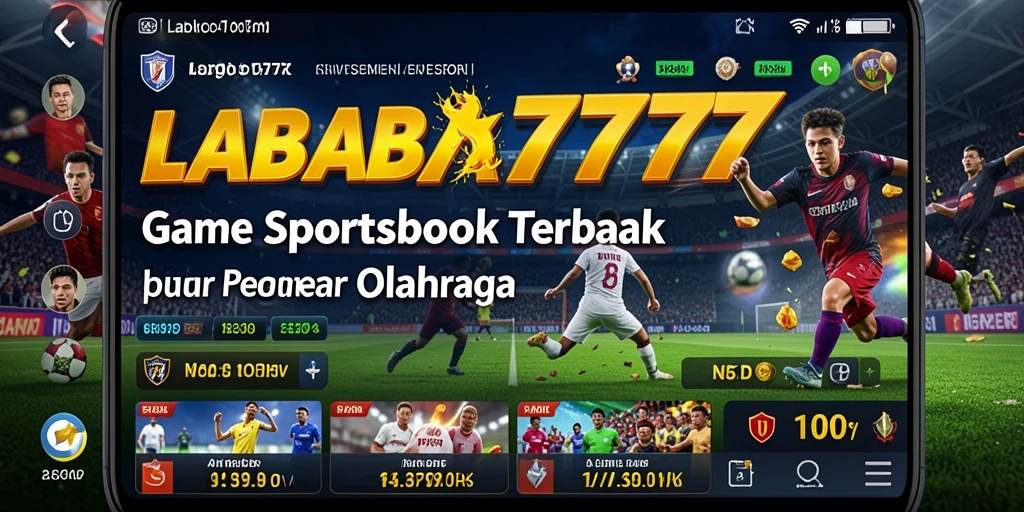 Tampilan utama LABA777 menampilkan berbagai pilihan taruhan olahraga.