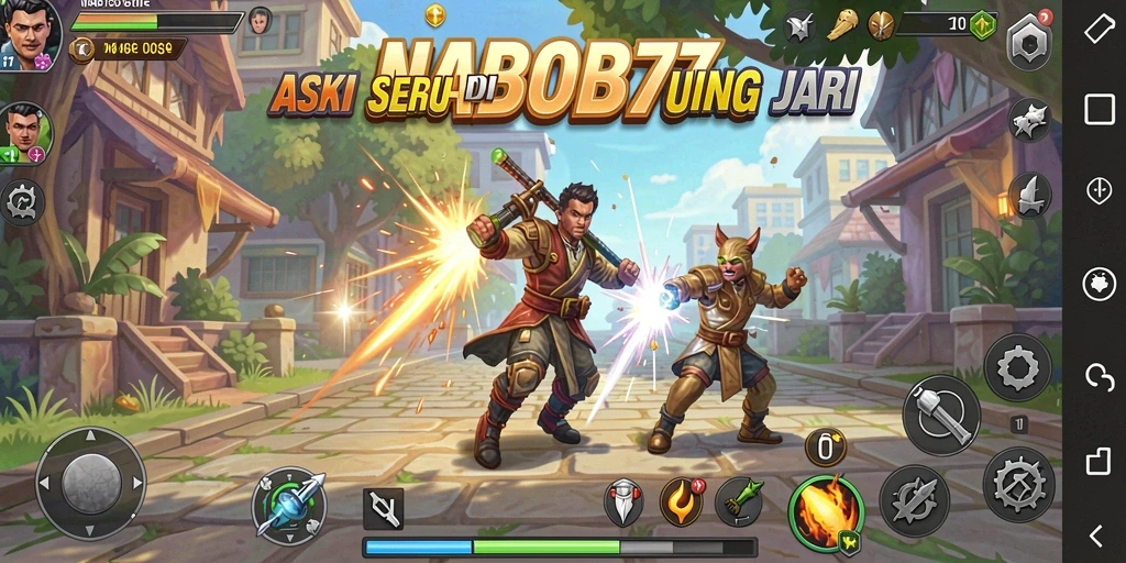 Tangkapan layar menunjukkan aksi seru dalam NABOB77 dengan grafis memukau.