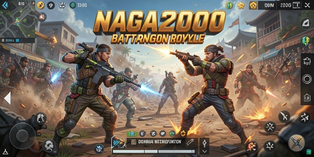 Gameplay seru NAGA2000 dalam pertarungan Battle Royale