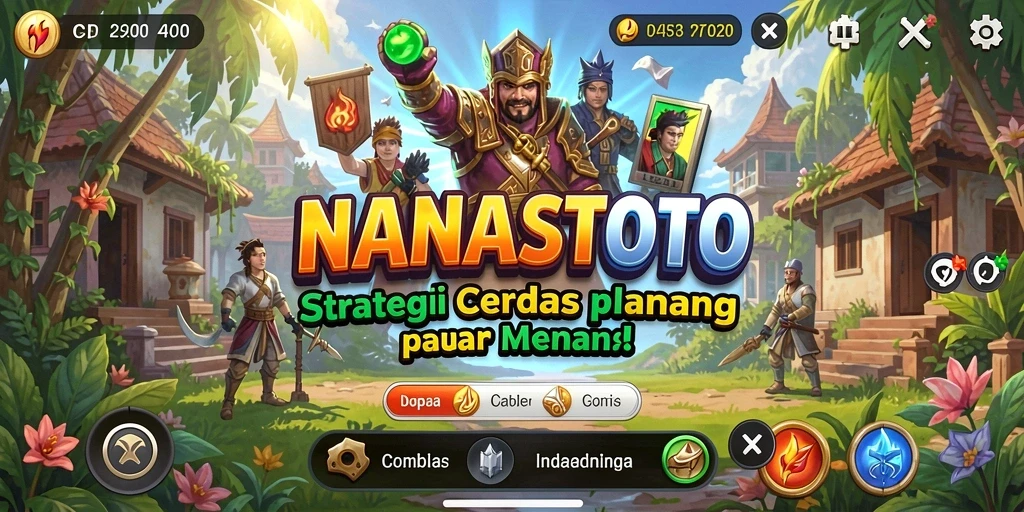 Tangkapan layar NANASTOTO menampilkan aksi strategis yang mendebarkan.
