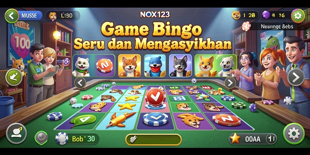 Gameplay menarik dan interaktif dari NOX123 dengan banyak pilihan Bingo.