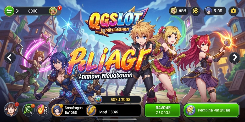 Tangkapan layar <strong>QQSLOT</strong> menampilkan karakter anime dalam aksi yang menarik.