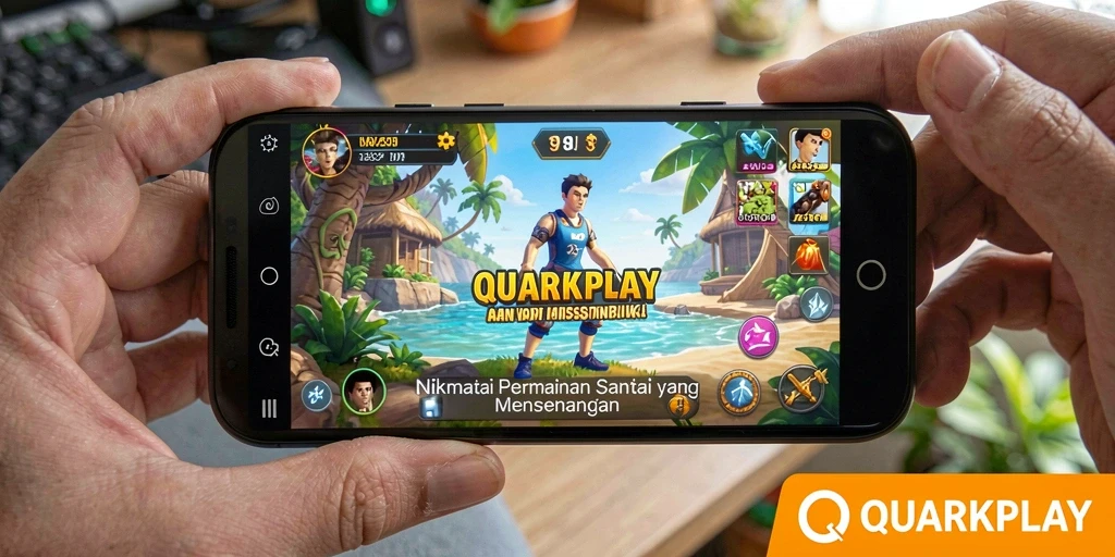 Tampilan gameplay <strong>QUARKPLAY</strong> yang interaktif dan menghibur.