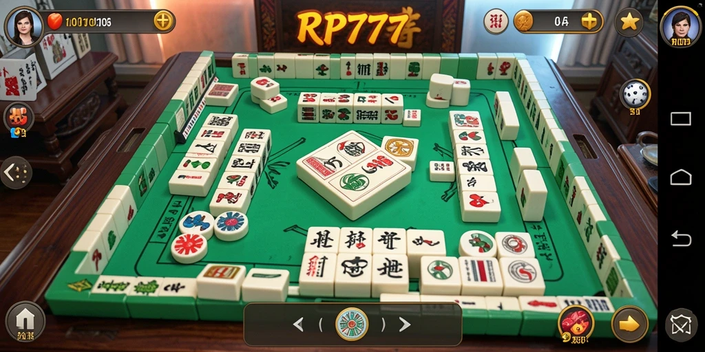 Tampilan menarik dari gameplay Mahjong di RP777 yang bikin ketagihan.
