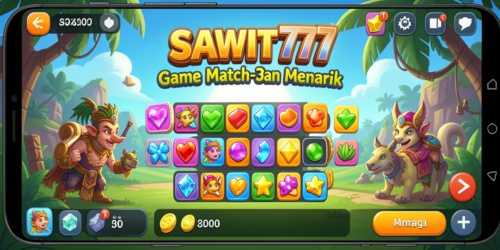 Tampilan gameplay seru dan dinamis dari SAWIT777.