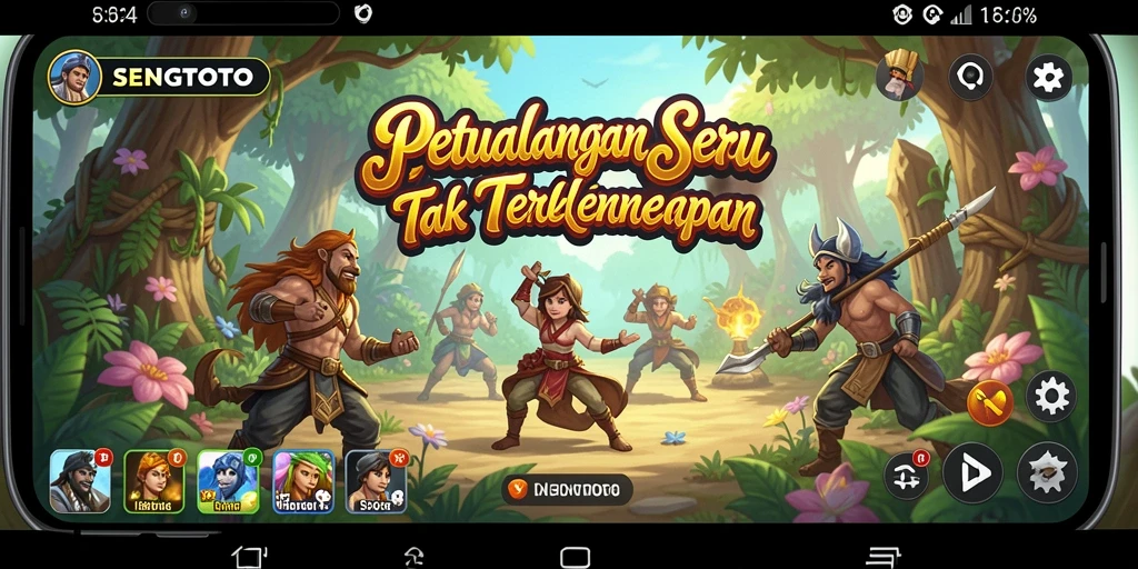 Screenshot gameplay SENGTOTO menampilkan aksi petualangan yang seru.