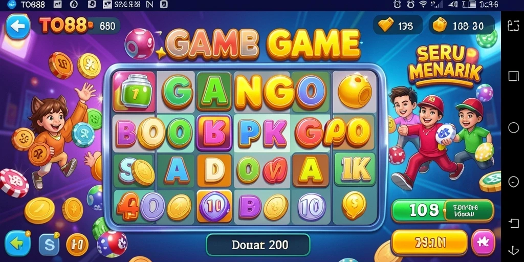 Tampilan gameplay seru TO88 dalam permainan Bingo.
