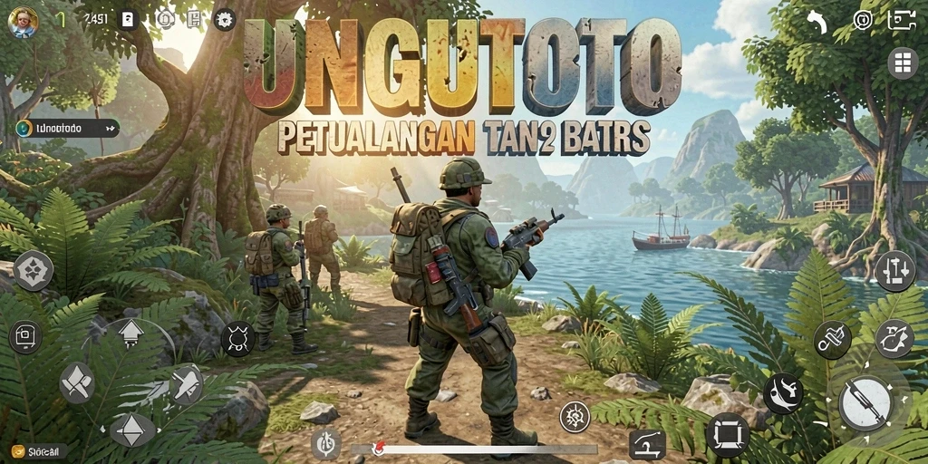 Tampilan gameplay UNGUTOTO yang menarik di dunia terbuka.