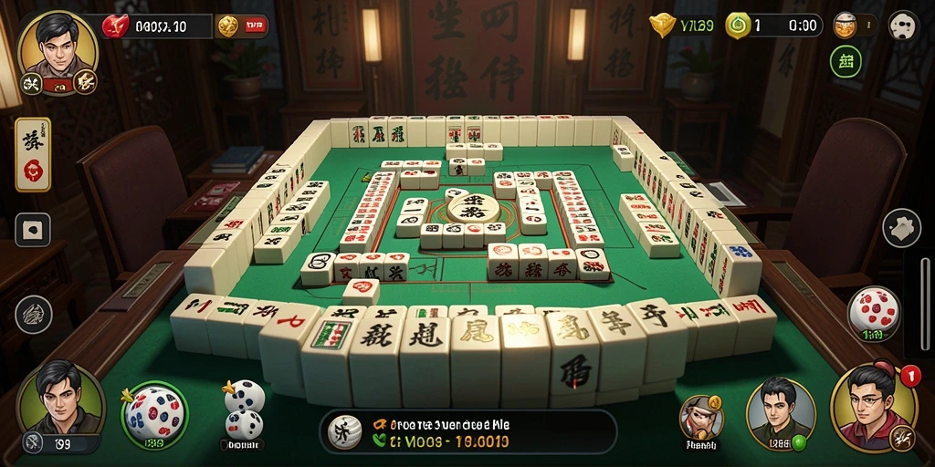Tampilan gameplay Mahjong V89 yang seru dan menantang.